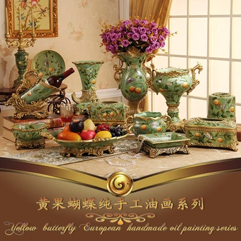 European resin vase paper towel box ashtray fruit wine holder Home Furnishing set decoration living room decorations
European resin vase paper towel box ashtray fruit wine holder Home Furnishing set decoration living room decorations