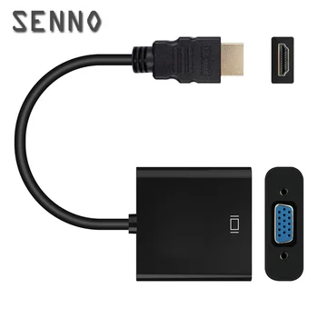 0.25M HDMI to VGA Adapter HDMI Male to VGA Female Video Converter 1080P Digital to Analog Audio for PC Laptop Tablet Projector
0.25M HDMI to VGA Adapter HDMI Male to VGA Female Video Converter 1080P Digital to Analog Audio for PC Laptop Tablet Projector
