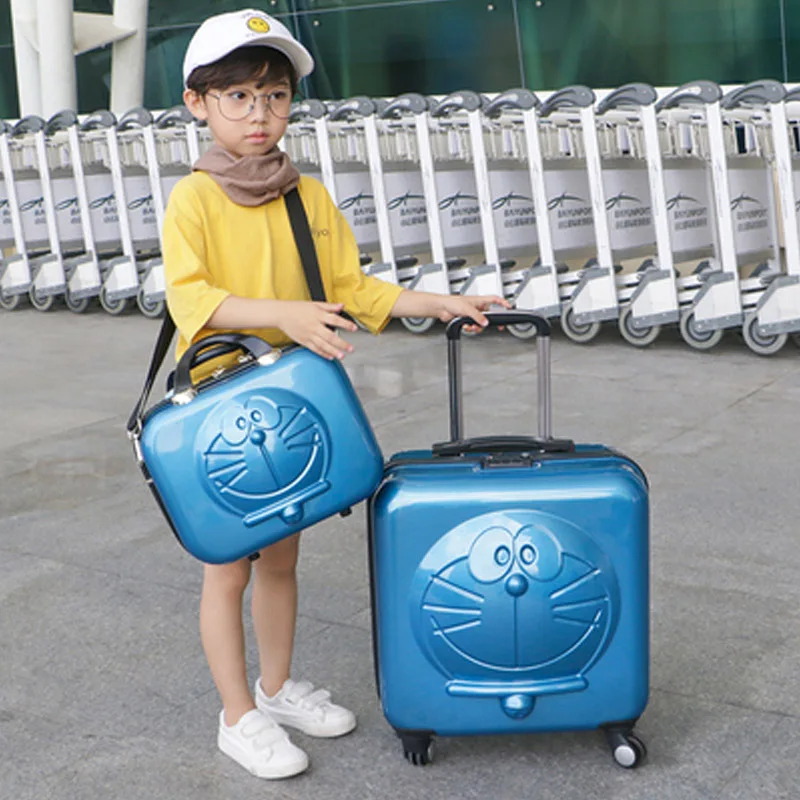 New Children Doraemon Cartoon Luggage 3D Machine Cat Luggage kids Rolling suitcase sets on Wheels Trolley Suitcase with handbag
New Children Doraemon Cartoon Luggage 3D Machine Cat Luggage kids Rolling suitcase sets on Wheels Trolley Suitcase with handbag