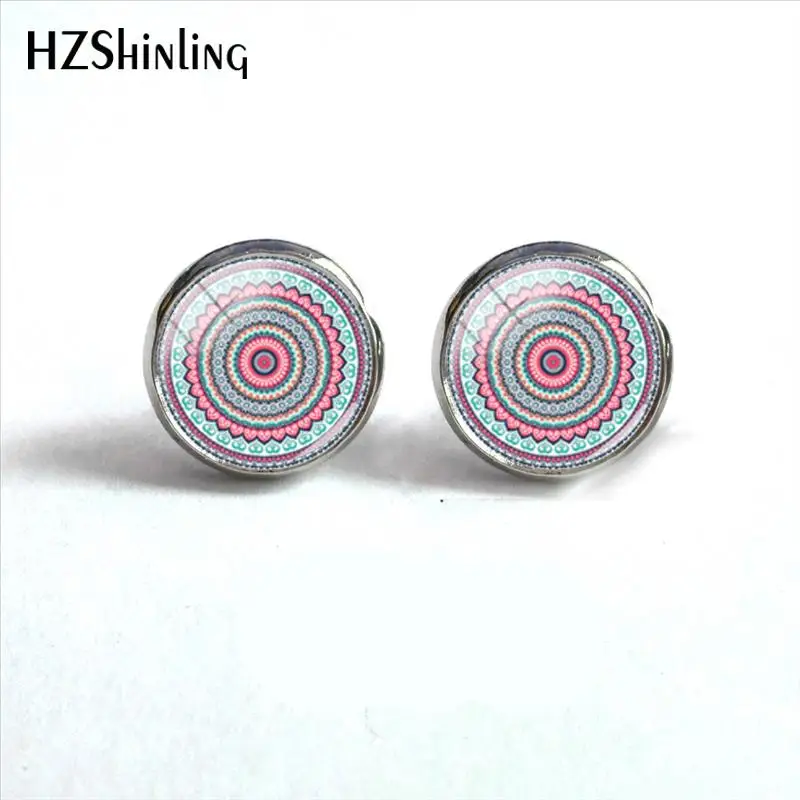 2018 New Colorful Mandala Round Earring Art Paintings Earrings Handmade Jewelry Glass Cabochon Ear Studs Stainless Steel
2018 New Colorful Mandala Round Earring Art Paintings Earrings Handmade Jewelry Glass Cabochon Ear Studs Stainless Steel