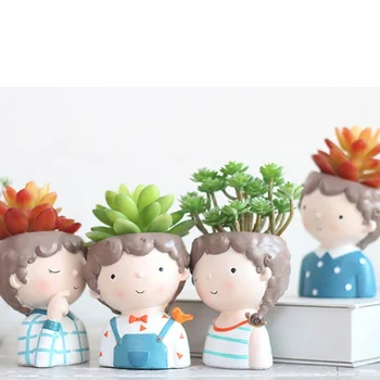 2018 New resin flower pot cute Curl juvenile shape flower pot desktop and garden home decoration
2018 New resin flower pot cute Curl juvenile shape flower pot desktop and garden home decoration