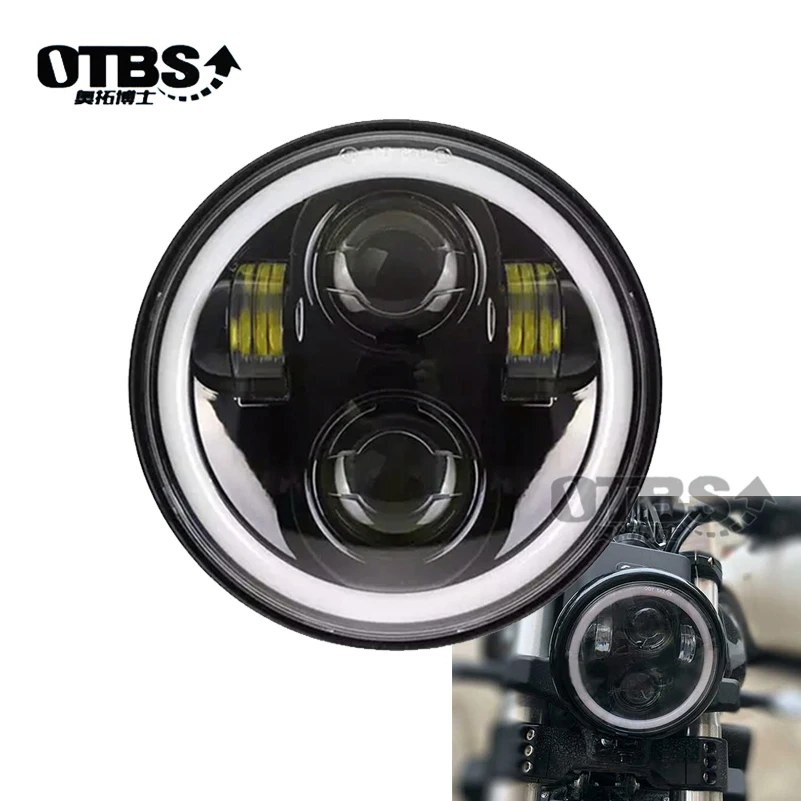 5-3/4" 5.75 inch Motorcycle Moto LED Projector Full Halo Headlight For 5.75 inch Motorcycle
5-3/4" 5.75 inch Motorcycle Moto LED Projector Full Halo Headlight For 5.75 inch Motorcycle