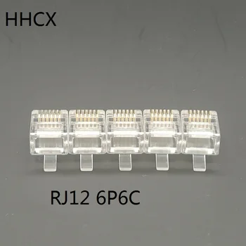 10 20 50 100PCS/LOT Gold-plated RJ12 6Pin 6P6C engineering CNC Telephone crystal head Connector
10 20 50 100PCS/LOT Gold-plated RJ12 6Pin 6P6C engineering CNC Telephone crystal head Connector