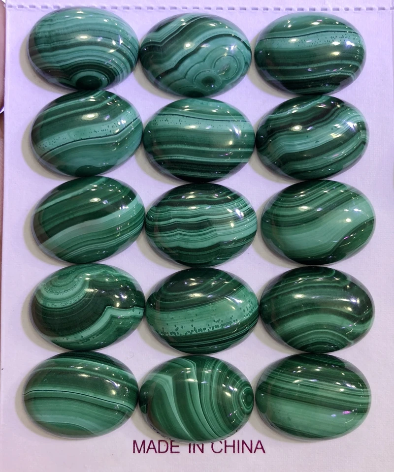 100% Natural AA Quality Malachite Gem stone Cabochon 15x20mm Oval Gem Cabochon Ring Face Pendant, 5piece/pack
100% Natural AA Quality Malachite Gem stone Cabochon 15x20mm Oval Gem Cabochon Ring Face Pendant, 5piece/pack