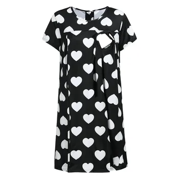 vetement femme 2020 Women Maternity Pregnanty clothes dress Short Sleeve Heart-shaped Wave Point Nursing Breastfeeding Dress
vetement femme 2020 Women Maternity Pregnanty clothes dress Short Sleeve Heart-shaped Wave Point Nursing Breastfeeding Dress