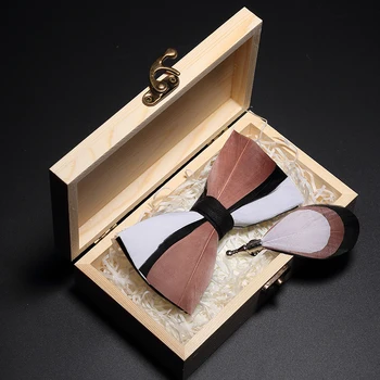 New Free Shipping fashion Men's male man Feather women bow tie brooch three-color stitching natural feather business wedding
New Free Shipping fashion Men's male man Feather women bow tie brooch three-color stitching natural feather business wedding