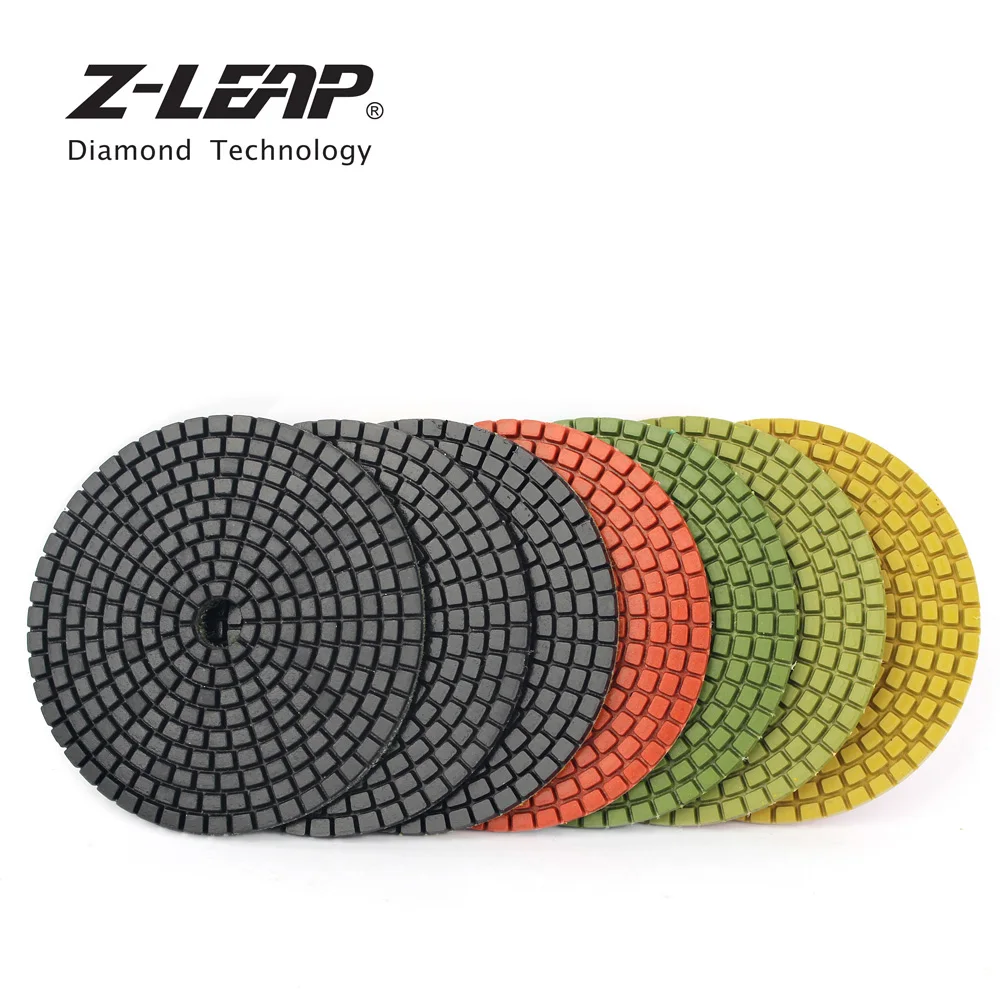 Z-LEAP 7 Pieces 4" 100mm Wet Polishing Pads Flexible Diamond Polishing Disk For Granite And Marble Abrasive Sanding Pads
Z-LEAP 7 Pieces 4" 100mm Wet Polishing Pads Flexible Diamond Polishing Disk For Granite And Marble Abrasive Sanding Pads