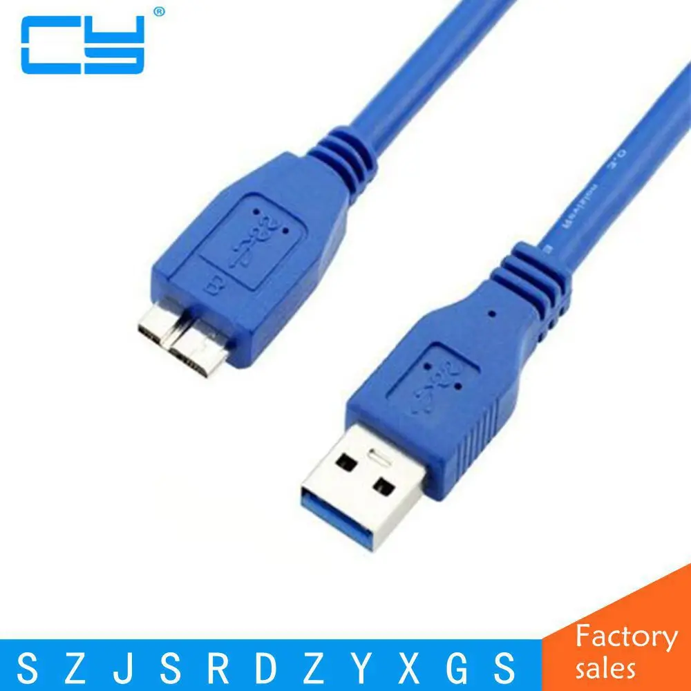 0.3M-5.0M USB 3.0 Male A to Micro B Cable Cord Adapter Converter For External Hard Drive Disk HDD High Speed | Электроника