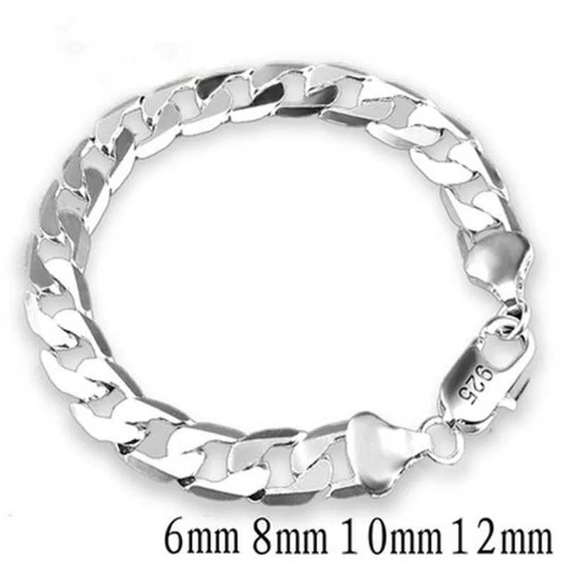 6-12mm Men's Bracelets Silver Stainless Steel Curb Cuban Link Chain Bracelets For Men Women Wholesale Jewelry Gift
6-12mm Men's Bracelets Silver Stainless Steel Curb Cuban Link Chain Bracelets For Men Women Wholesale Jewelry Gift