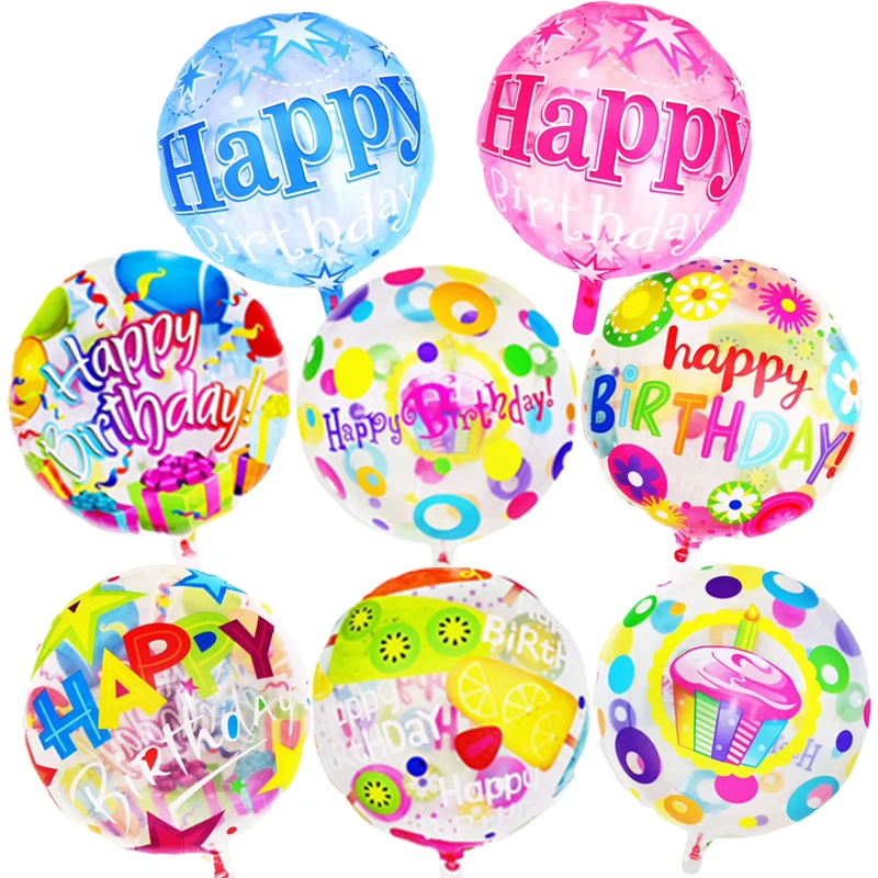 1pc 18inch Transparent Birthday balloons round baby girl happy Birthday Party Decorations kids air inflatable globos baby shower
1pc 18inch Transparent Birthday balloons round baby girl happy Birthday Party Decorations kids air inflatable globos baby shower