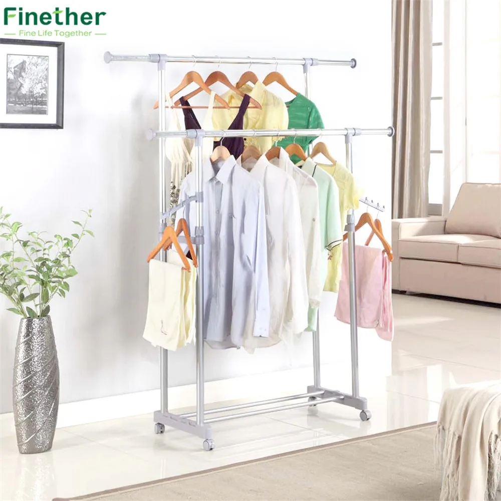 Finether Adjustable Rolling Garment Rack Clothes Storage Organization Drying Hanging Portable Wardrobe Organizer for cosmetics
Finether Adjustable Rolling Garment Rack Clothes Storage Organization Drying Hanging Portable Wardrobe Organizer for cosmetics