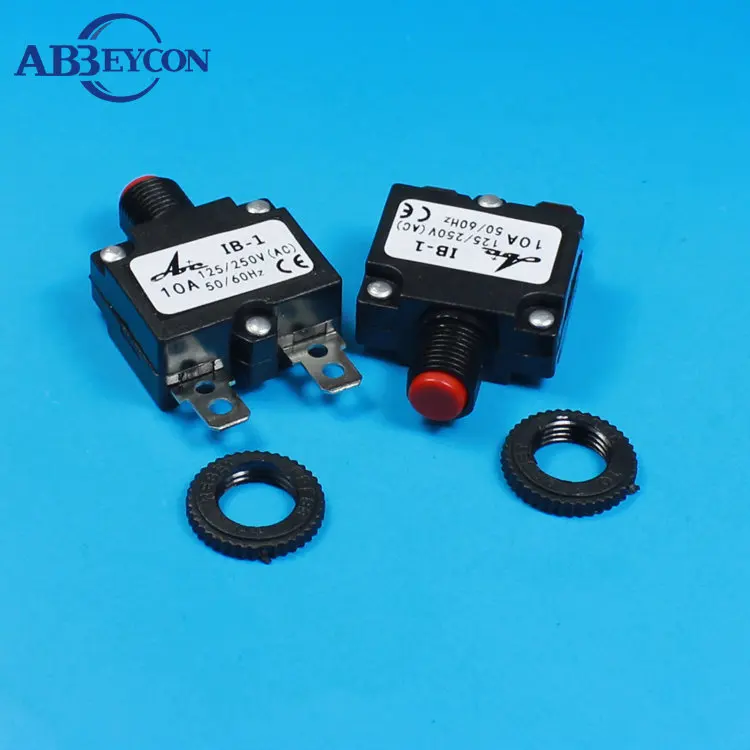 IB-1-10A Plastic Motor Protection Thermal Switch Overload Circuit Breaker Reset Thermal Switch 10A 125/250VAC Overload Switch
IB-1-10A Plastic Motor Protection Thermal Switch Overload Circuit Breaker Reset Thermal Switch 10A 125/250VAC Overload Switch