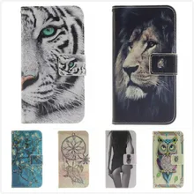 For Apple iPhone 7 Leather Phone Cases for iPhone7 Coque Luxury Sexy Girl Tiger Flip Stand Wallet Case Soft Silicon Back Cover