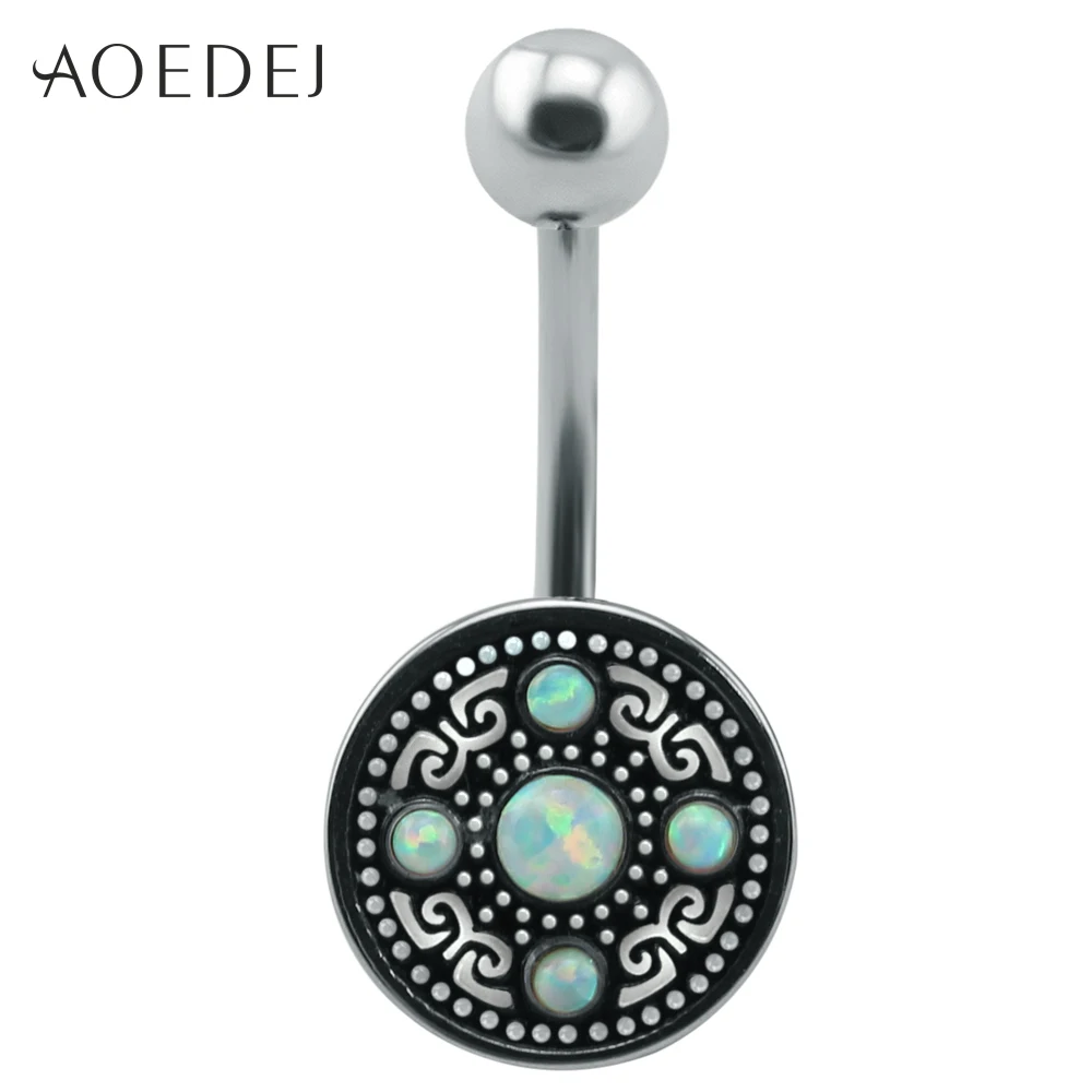 AOEDEJ Vintage Blue Fire Opal Belly Button Piercings Stainless Steel Navel Ring Opal Natural Stone Body Piercing Nombril Pircing
AOEDEJ Vintage Blue Fire Opal Belly Button Piercings Stainless Steel Navel Ring Opal Natural Stone Body Piercing Nombril Pircing