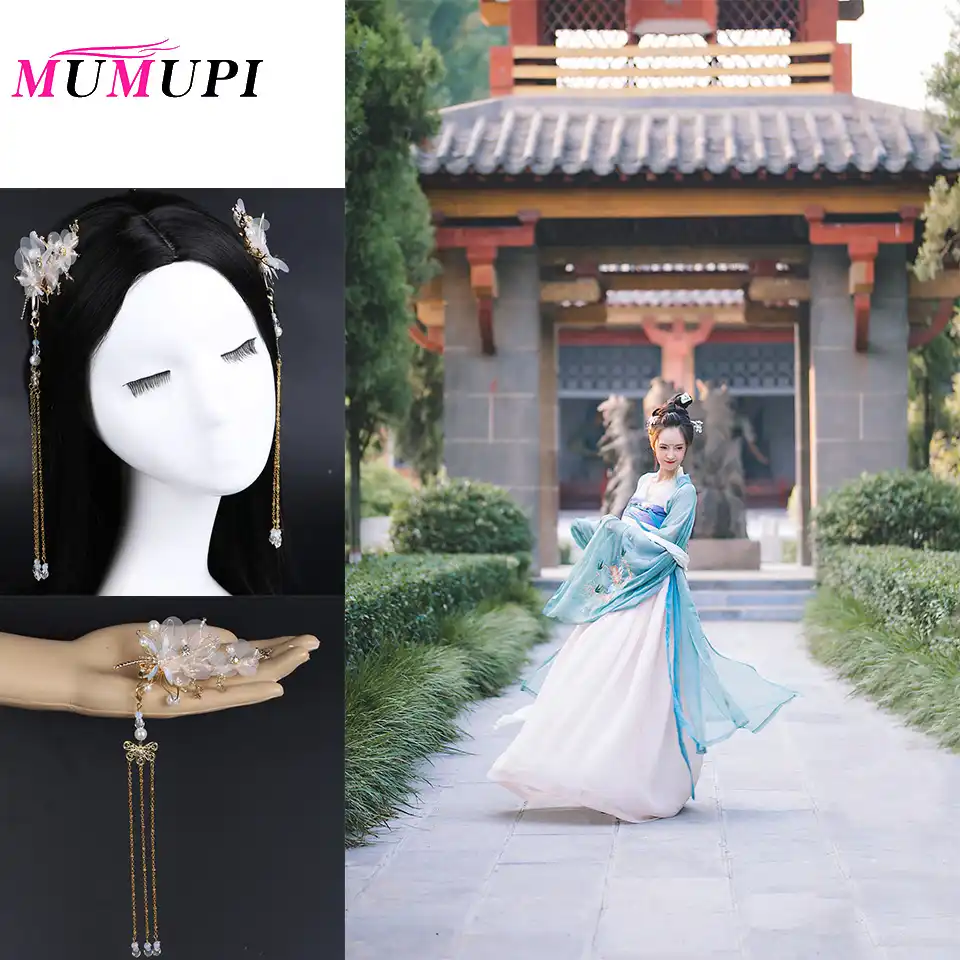 Mumupi Costume Tiara Hanfu Accessories Fairy Air Hairpin Ancient