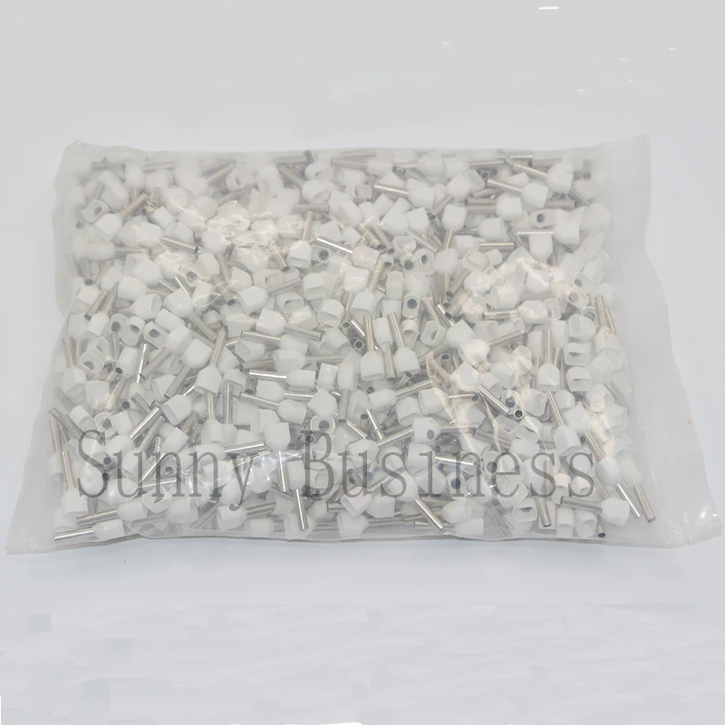 TE0510 1000PCS/bag 0.5mm2 White type double pipe insulated cold-press terminal Dual Twin Insulated Bootlace Ferrule Terminal
TE0510 1000PCS/bag 0.5mm2 White type double pipe insulated cold-press terminal Dual Twin Insulated Bootlace Ferrule Terminal