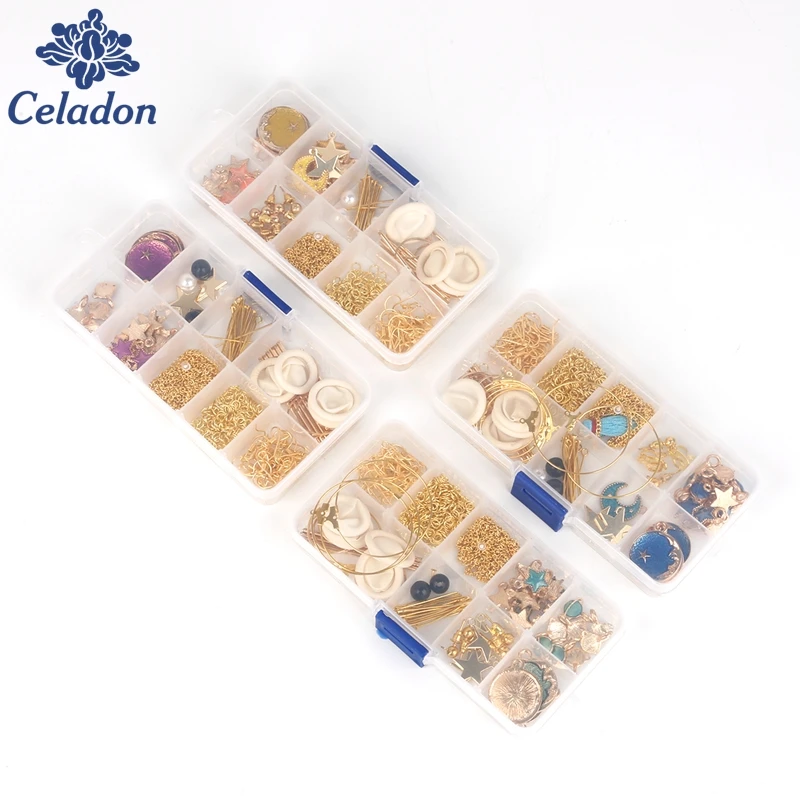 1 set (Can make 10 pairs earrings) DIY Beads Charm Jewelry Findings Box Kit for Earring Making Jewelry Findings Making Box
1 set (Can make 10 pairs earrings) DIY Beads Charm Jewelry Findings Box Kit for Earring Making Jewelry Findings Making Box