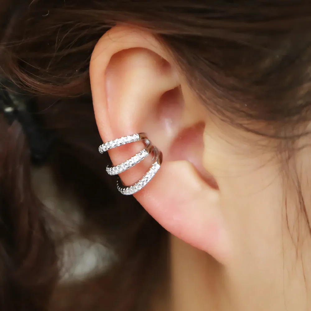 New fashion three cz circle Clip Earrings Elegant CZ Cuff Earrings For Woman Party Charm Jewelry Gift brincos dainty cz cute ear
New fashion three cz circle Clip Earrings Elegant CZ Cuff Earrings For Woman Party Charm Jewelry Gift brincos dainty cz cute ear