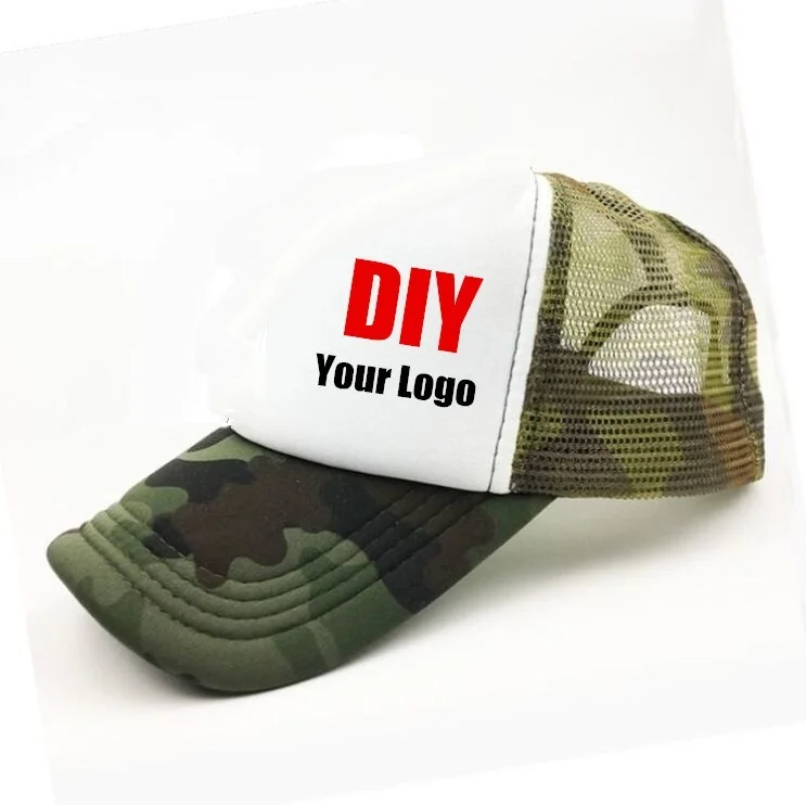 New DIY Custom LOGO Mesh Trucker Hats Breathable Patchwork Camo Army Green Baseball Caps Print Logo Snapback Hats
New DIY Custom LOGO Mesh Trucker Hats Breathable Patchwork Camo Army Green Baseball Caps Print Logo Snapback Hats