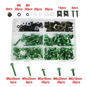 177Ppcs Fairing Bolts Kit Fastener Clips Screw For Kawasaki Ninja ZX636 ZX6R 7R 9R 10R 12R 14R Z750 Z1000 Versys 650 ZZR600 ER6N
177Ppcs Fairing Bolts Kit Fastener Clips Screw For Kawasaki Ninja ZX636 ZX6R 7R 9R 10R 12R 14R Z750 Z1000 Versys 650 ZZR600 ER6N