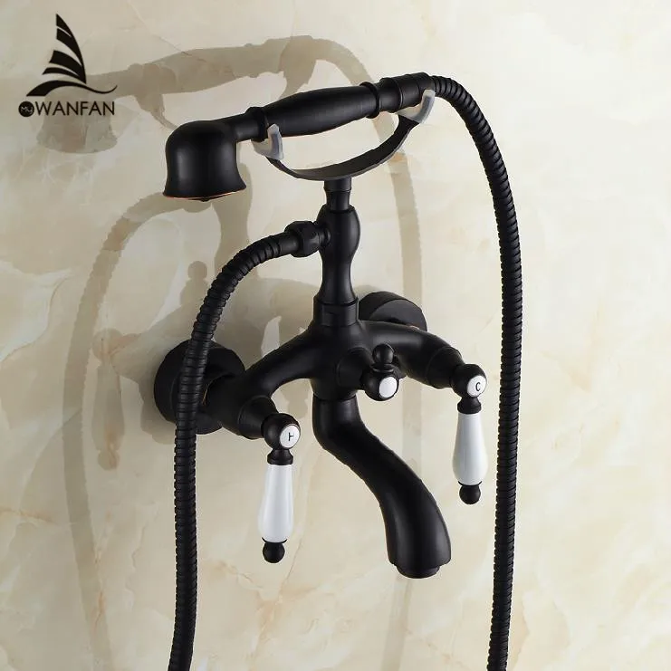 Bathtub Faucets Black Bronze Mixer Taps Soild Brass Sanitary European-style Wall Mounted Double Handles Shower For Bath SY-017R
Bathtub Faucets Black Bronze Mixer Taps Soild Brass Sanitary European-style Wall Mounted Double Handles Shower For Bath SY-017R