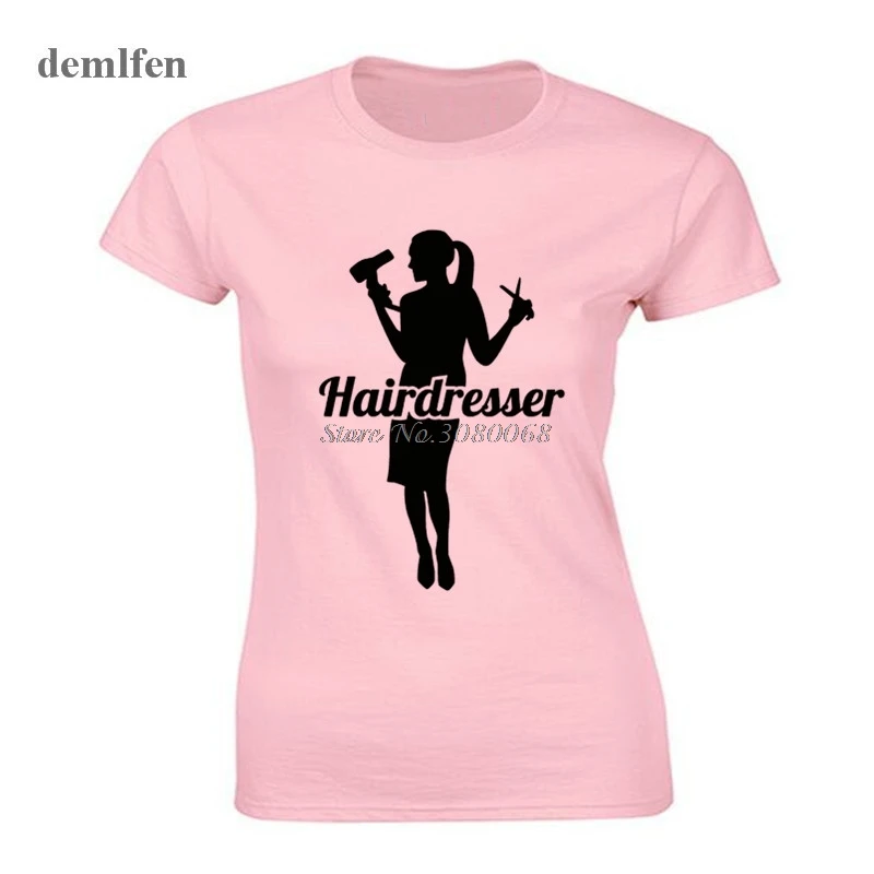 Summer Fashion Short Sleeve Cotton Tshirt Casual O-neck Tees Tops Sexy Girls Hairdresser Print T-shirt Female Streetwear
Summer Fashion Short Sleeve Cotton Tshirt Casual O-neck Tees Tops Sexy Girls Hairdresser Print T-shirt Female Streetwear
