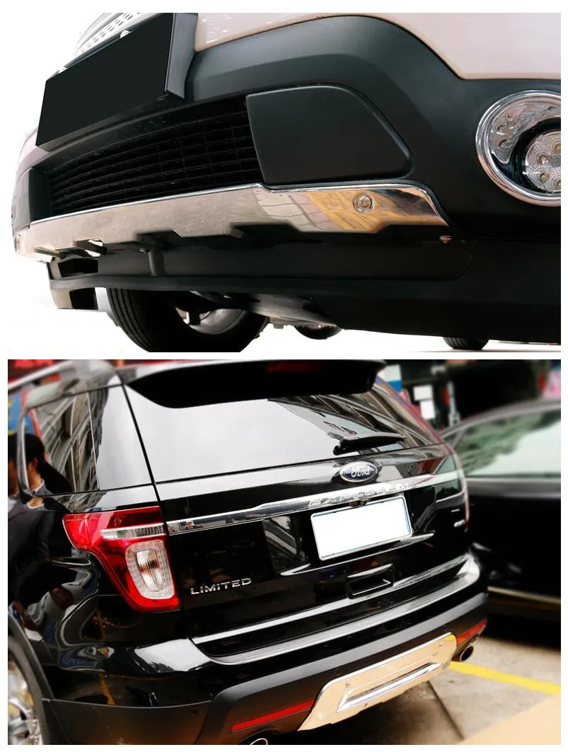 High quality stainless steel Front + Rear Bumper Diffuser Protector Guard Skid Plate Fits For Ford Explorer 2013 2014 2015
High quality stainless steel Front + Rear Bumper Diffuser Protector Guard Skid Plate Fits For Ford Explorer 2013 2014 2015