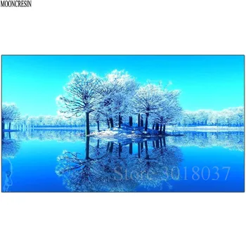 5D Diy Diamond Painting Cross Stitch Snowy Lake & Woods View Needlework 3D Diamond Embroidery Full Round Mosaic Decoration Resin
5D Diy Diamond Painting Cross Stitch Snowy Lake & Woods View Needlework 3D Diamond Embroidery Full Round Mosaic Decoration Resin