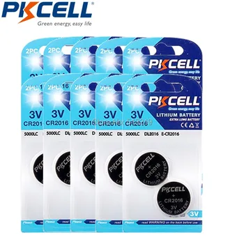 10Card 20Pcs 75mAh 3V Batteria PKCELL CR2016 3V Lithium Battery BR2016 DL2016 ECR 2016 Button Batteries
10Card 20Pcs 75mAh 3V Batteria PKCELL CR2016 3V Lithium Battery BR2016 DL2016 ECR 2016 Button Batteries