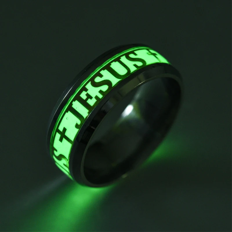 JESUS Ring for Men Women Stainless Steel Cross Christian Religious Jewelry Rings Punk luminous Glow in The Dark Men's Bands
JESUS Ring for Men Women Stainless Steel Cross Christian Religious Jewelry Rings Punk luminous Glow in The Dark Men's Bands