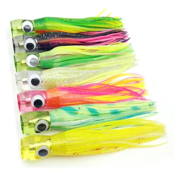 4PCS 16.5cm Multiple Color Resin Head Octopus Skirts Lures Soft Plastic Trolling Fishing Lures for Tuna Marlin Pink Black Glow
4PCS 16.5cm Multiple Color Resin Head Octopus Skirts Lures Soft Plastic Trolling Fishing Lures for Tuna Marlin Pink Black Glow