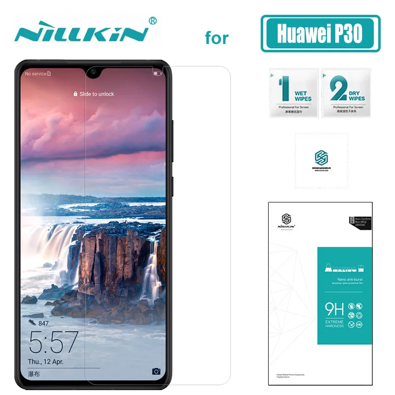 Huawei P30 Glass Nillkin 9H Hard 0.33MM Ultra-Thin Tempered Glass Screen Protector for Huawei P30 Nilkin Protective Glass Film 
Huawei P30 Glass Nillkin 9H Hard 0.33MM Ultra-Thin Tempered Glass Screen Protector for Huawei P30 Nilkin Protective Glass Film