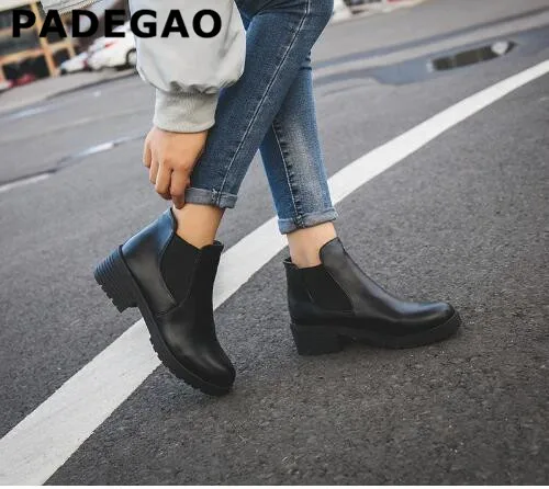 New Hot Style Fashion Women Boots Round Head Thick Bottom Pu Leather Waterproof Woman Martin Boots Ankle Spring/autumn
New Hot Style Fashion Women Boots Round Head Thick Bottom Pu Leather Waterproof Woman Martin Boots Ankle Spring/autumn