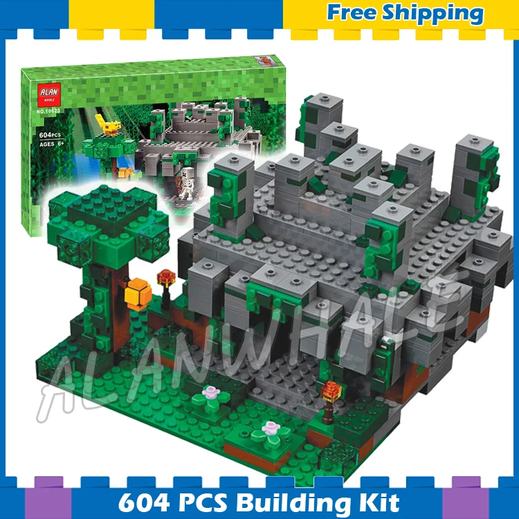 604pcs My World The Jungle Temple Maze Treasure Chest 10623 Model Building Blocks Toys Bricks Compatible with Lego Minecrafted
604pcs My World The Jungle Temple Maze Treasure Chest 10623 Model Building Blocks Toys Bricks Compatible with Lego Minecrafted