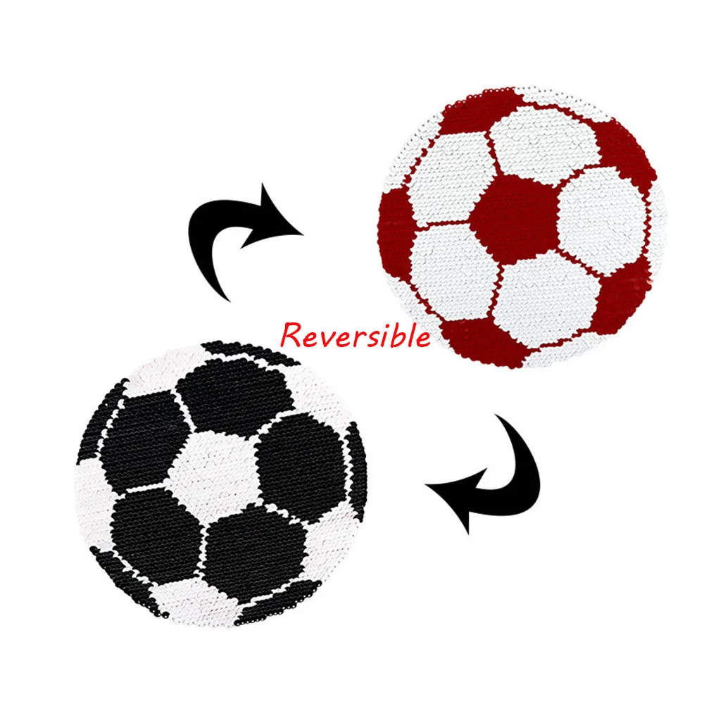 NEW football Reversible Patch Change color Sequins Sew On Patch for clothes DIY Patch Applique Bag Clothing Coat Sweater Crafts
NEW football Reversible Patch Change color Sequins Sew On Patch for clothes DIY Patch Applique Bag Clothing Coat Sweater Crafts