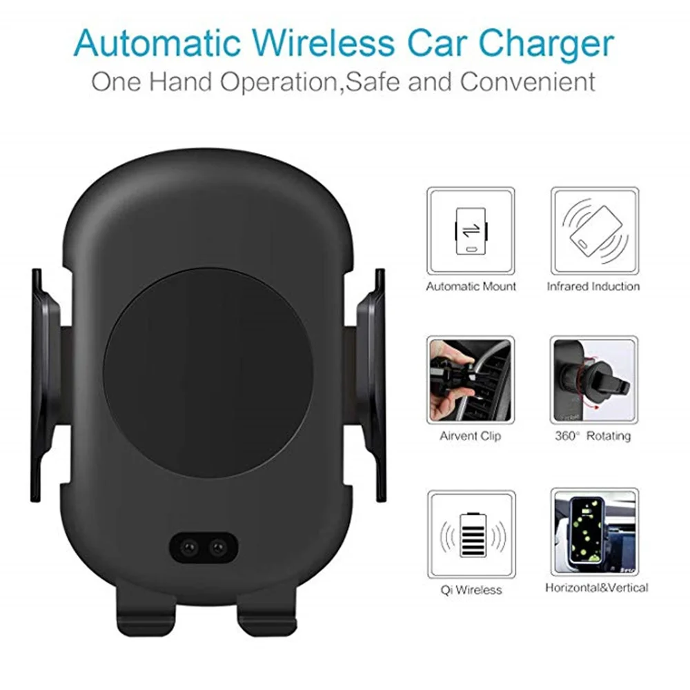 Car Infrared indiction Automatic Qi Fast Wireless Car Charger for IPhone X 8 Plus Samsung S9 S8 Plus Note 8 Note 5
Car Infrared indiction Automatic Qi Fast Wireless Car Charger for IPhone X 8 Plus Samsung S9 S8 Plus Note 8 Note 5