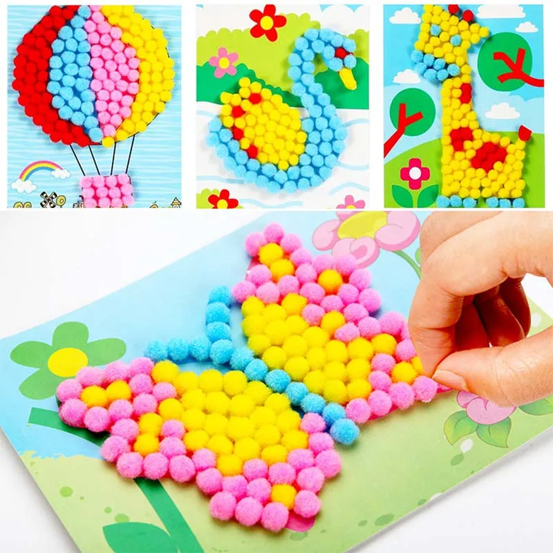 1Pcs Kid Creative 3D DIY Multi-color Plush Ball Painting Stickers Children Educational Handmade Cartoon Puzzles Crafts Toy
1Pcs Kid Creative 3D DIY Multi-color Plush Ball Painting Stickers Children Educational Handmade Cartoon Puzzles Crafts Toy