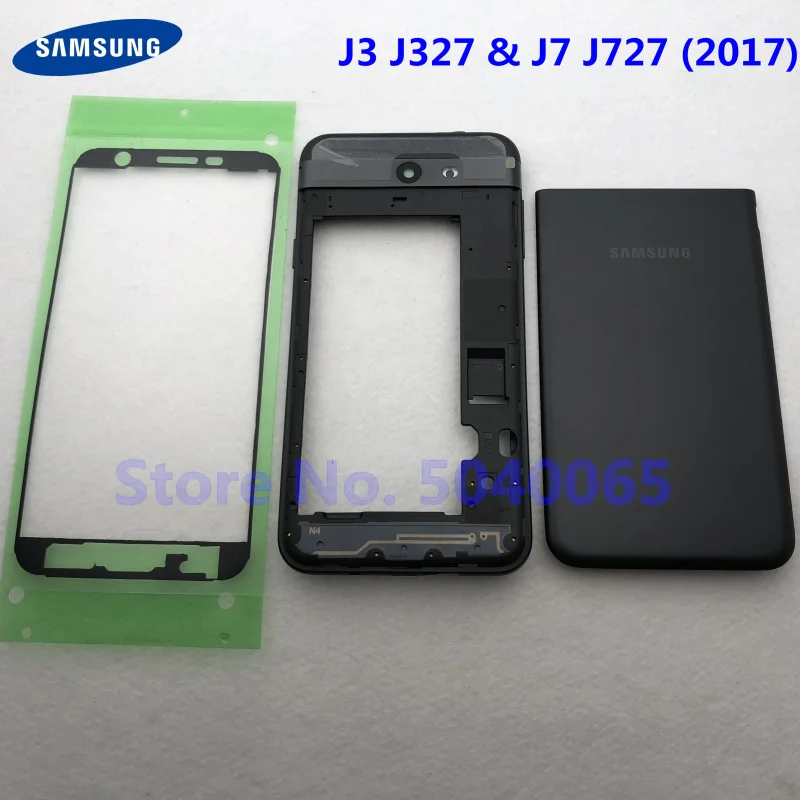 For Samsung Galaxy J3 J327 J7 J727 2017 Back Battery Rear Cover Replacement Full Housing Door Chassis with frame bezel
For Samsung Galaxy J3 J327 J7 J727 2017 Back Battery Rear Cover Replacement Full Housing Door Chassis with frame bezel