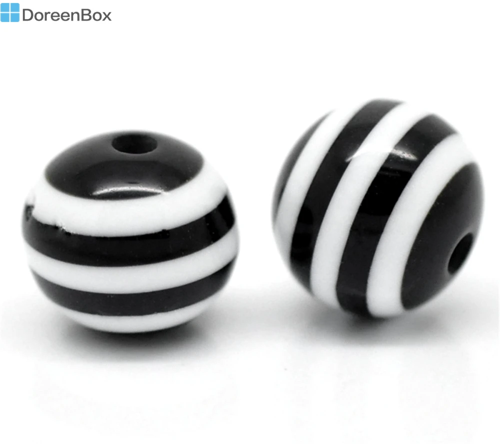 Doreen Box hot- 100PCs Black Striped Round Resin Spacer Beads 10mm(3/8") (B18614)
Doreen Box hot- 100PCs Black Striped Round Resin Spacer Beads 10mm(3/8") (B18614)