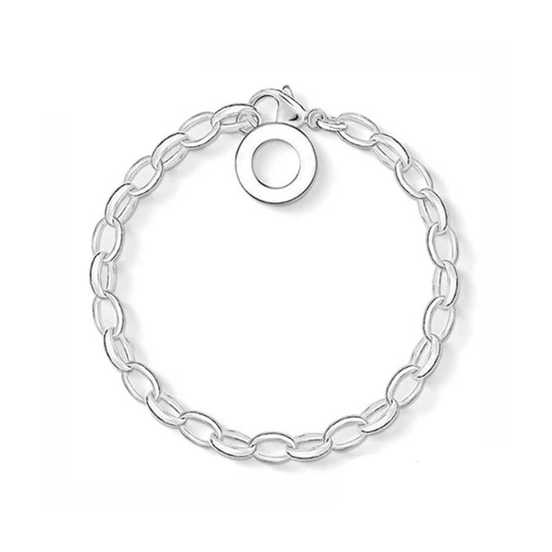Classic Silver/Rose Gold Color Chain & Link Bracelets For Women A Spring Retaining Circle Charm Club Bracelet Jewelry TBR002
Classic Silver/Rose Gold Color Chain & Link Bracelets For Women A Spring Retaining Circle Charm Club Bracelet Jewelry TBR002