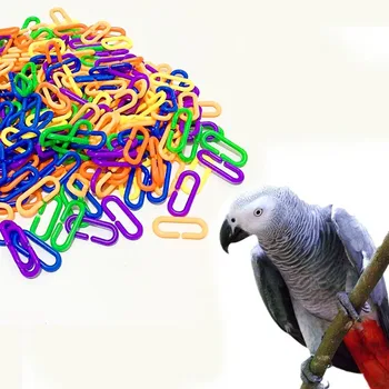High Quality 100 Pcs Bird Cage Toy Plastic C Clips Hooks DIY Chain Links for Parrots Cockatoo Conure Parakeet DA
High Quality 100 Pcs Bird Cage Toy Plastic C Clips Hooks DIY Chain Links for Parrots Cockatoo Conure Parakeet DA