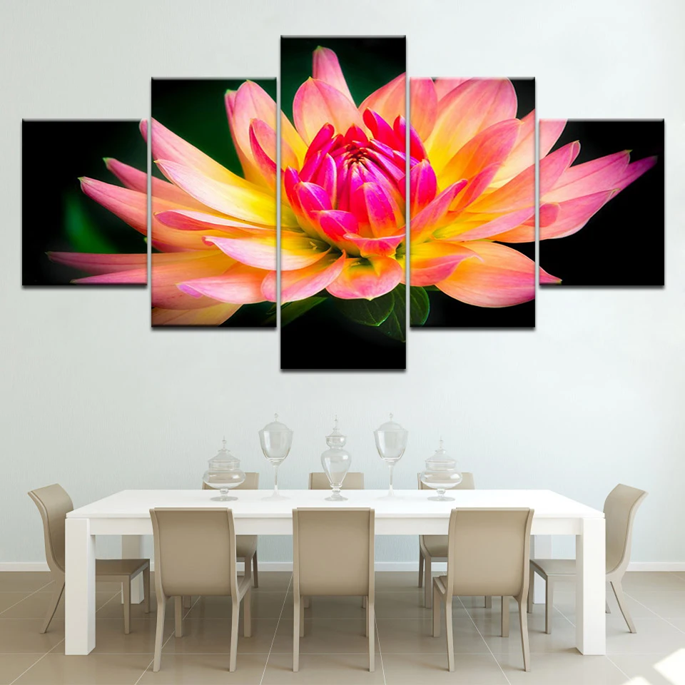Popular Lotus flowers Artwork 5 Panels HD Print Wall Art modern Modular Poster art Canvas painting for Living Room Home Decor
Popular Lotus flowers Artwork 5 Panels HD Print Wall Art modern Modular Poster art Canvas painting for Living Room Home Decor