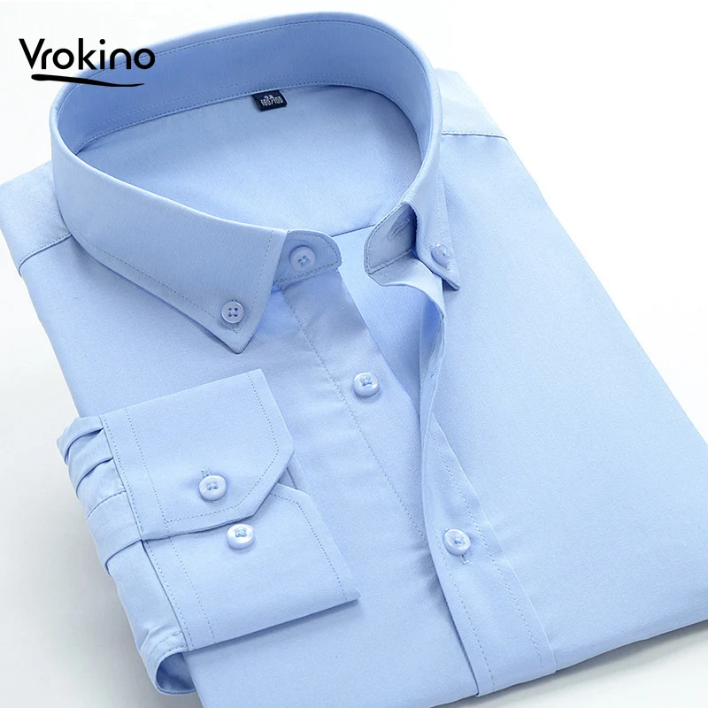 2019 Spring and Autumn New Shelves High Quality Business Leisure Long Sleeve Shirt Fashion Solid Color Shirt Male 6XL 7XL 8XL 
2019 Spring and Autumn New Shelves High Quality Business Leisure Long Sleeve Shirt Fashion Solid Color Shirt Male 6XL 7XL 8XL