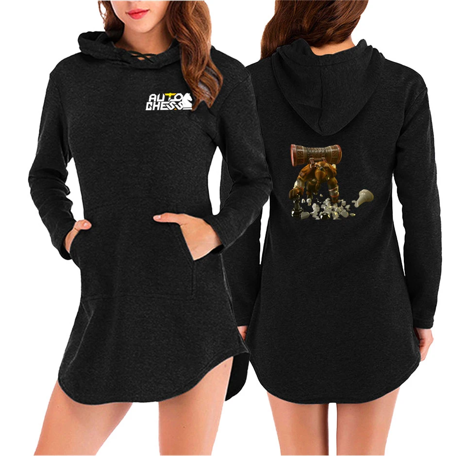 2D Auto chess print winter dress sexy casual 2019 fashion long sleeve hooded with front pocket
2D Auto chess print winter dress sexy casual 2019 fashion long sleeve hooded with front pocket