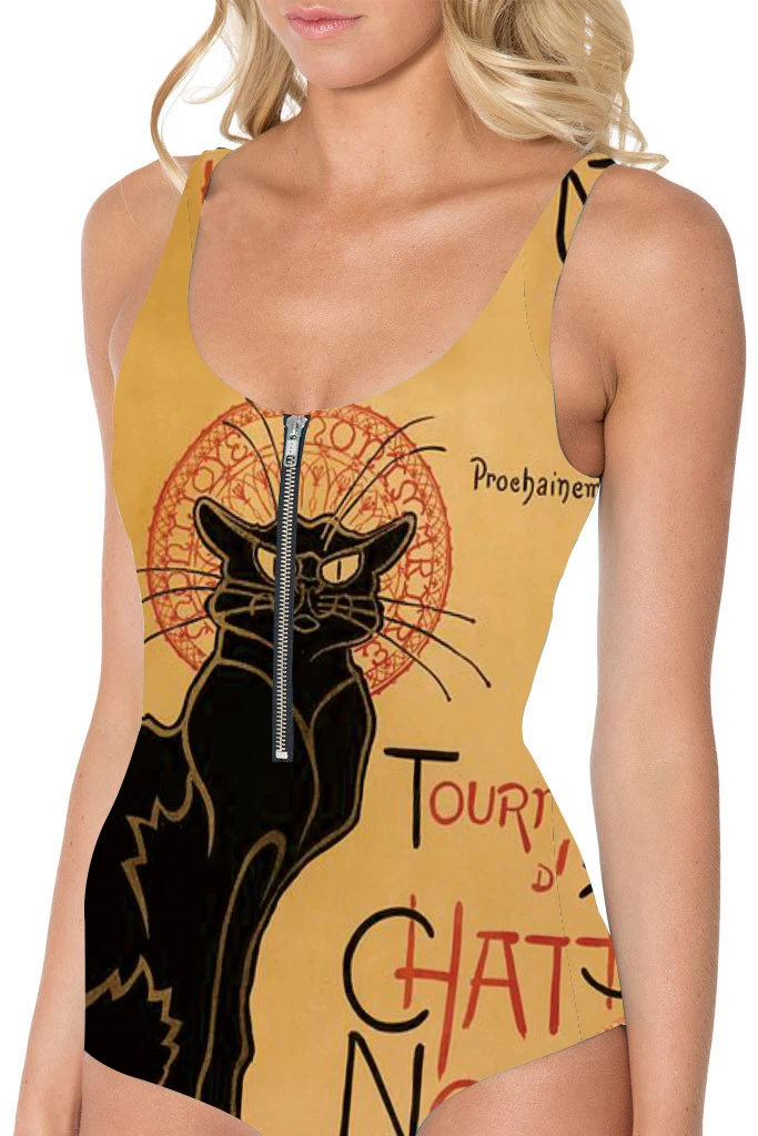 New Big Size With Zipper Cut Cat Swimsuit One Piece Women 3D Printing Animal Red Triangle Swimwear 4 Patterns S To 3xL
New Big Size With Zipper Cut Cat Swimsuit One Piece Women 3D Printing Animal Red Triangle Swimwear 4 Patterns S To 3xL