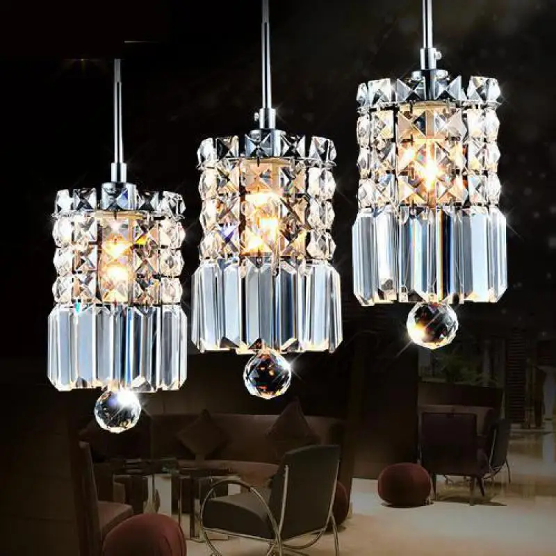 Cafe 3 pcs Modern Crystal pendant Light Restaurant hot selling clear crystal lighting E14 Led kitchen light Suspension Luminaire
Cafe 3 pcs Modern Crystal pendant Light Restaurant hot selling clear crystal lighting E14 Led kitchen light Suspension Luminaire