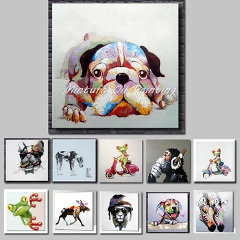 Mintura Pop Art Hand Painted Acrylic Canvas Oil Painting Colorful Dog Modern Abstract Animal Wall Art Kid's Room Decor No Framed
Mintura Pop Art Hand Painted Acrylic Canvas Oil Painting Colorful Dog Modern Abstract Animal Wall Art Kid's Room Decor No Framed