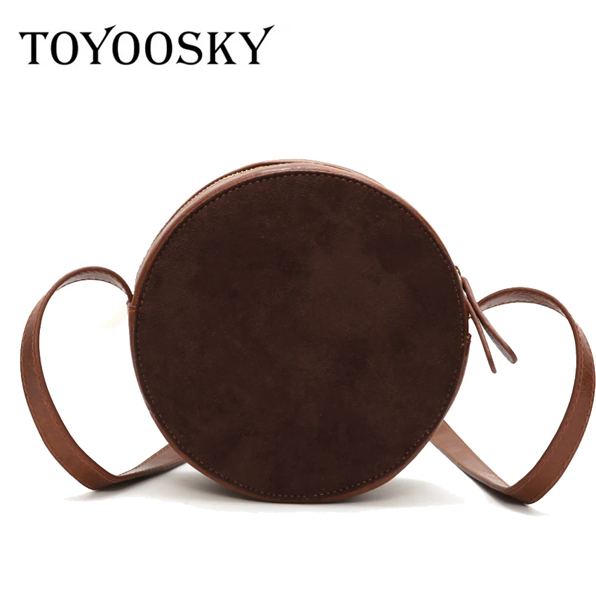 TOYOOSKY New Women Bags Nubuck Leather Mini Circular around Handbag Messenger Bag For Ladies Causal Circle Shoulder Bag
TOYOOSKY New Women Bags Nubuck Leather Mini Circular around Handbag Messenger Bag For Ladies Causal Circle Shoulder Bag