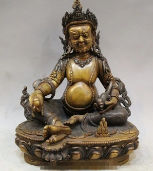 wholesale factory 10" Tibet Buddhism Pure Bronze Wealth God Yellow Jambhala Buddha Statue Sculptur AE1024 AB1025
wholesale factory 10" Tibet Buddhism Pure Bronze Wealth God Yellow Jambhala Buddha Statue Sculptur AE1024 AB1025