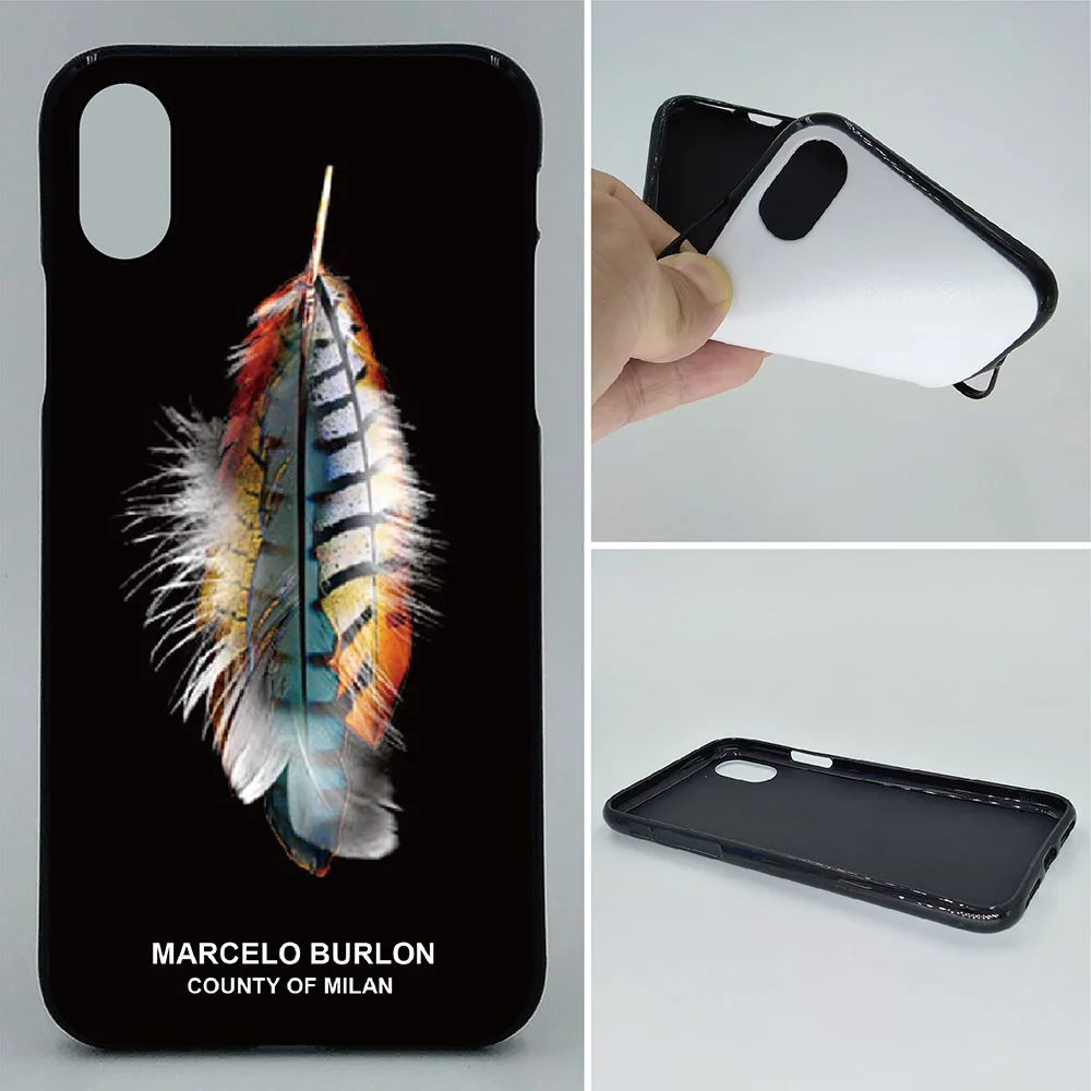 Phone Case For iPhone X XR XS Cases Marcelo Burlon Feather 2D Paiting Back Silicon Cover For iPhone XS Max Soft TPU Covers
Phone Case For iPhone X XR XS Cases Marcelo Burlon Feather 2D Paiting Back Silicon Cover For iPhone XS Max Soft TPU Covers